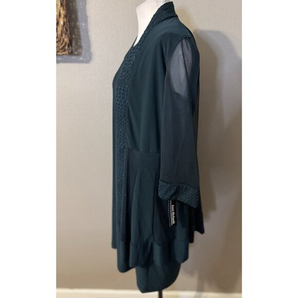 R & M Richards Jacket Dress 10P Pine Green Wedding Party Cruise NEW - Picture 13 of 16